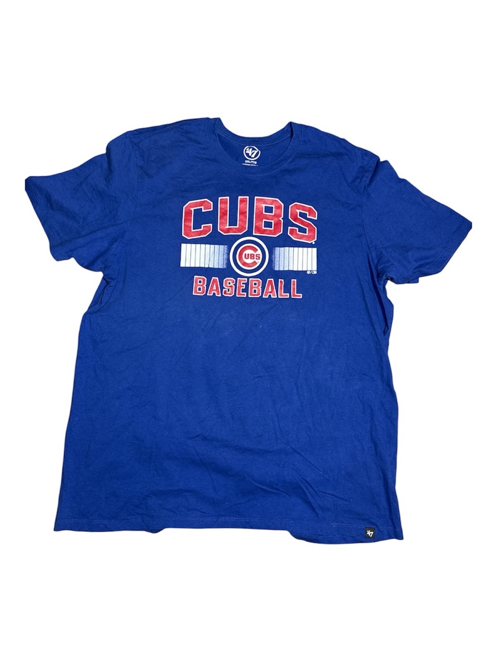 47 Brand Chicago Cubs Baseball Tee XXL Blue - Picture 1 of 8